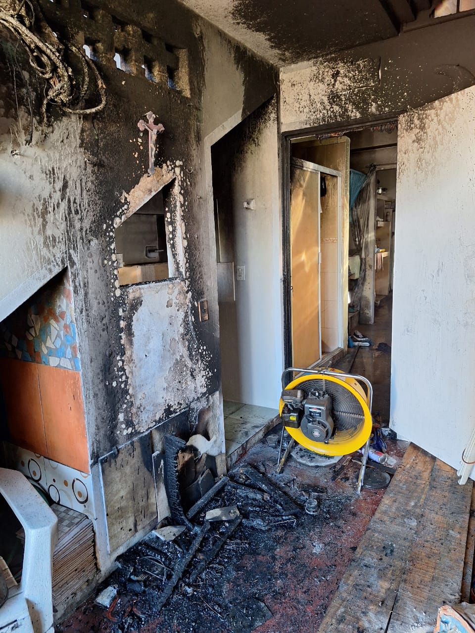 Incendio en casa habitación