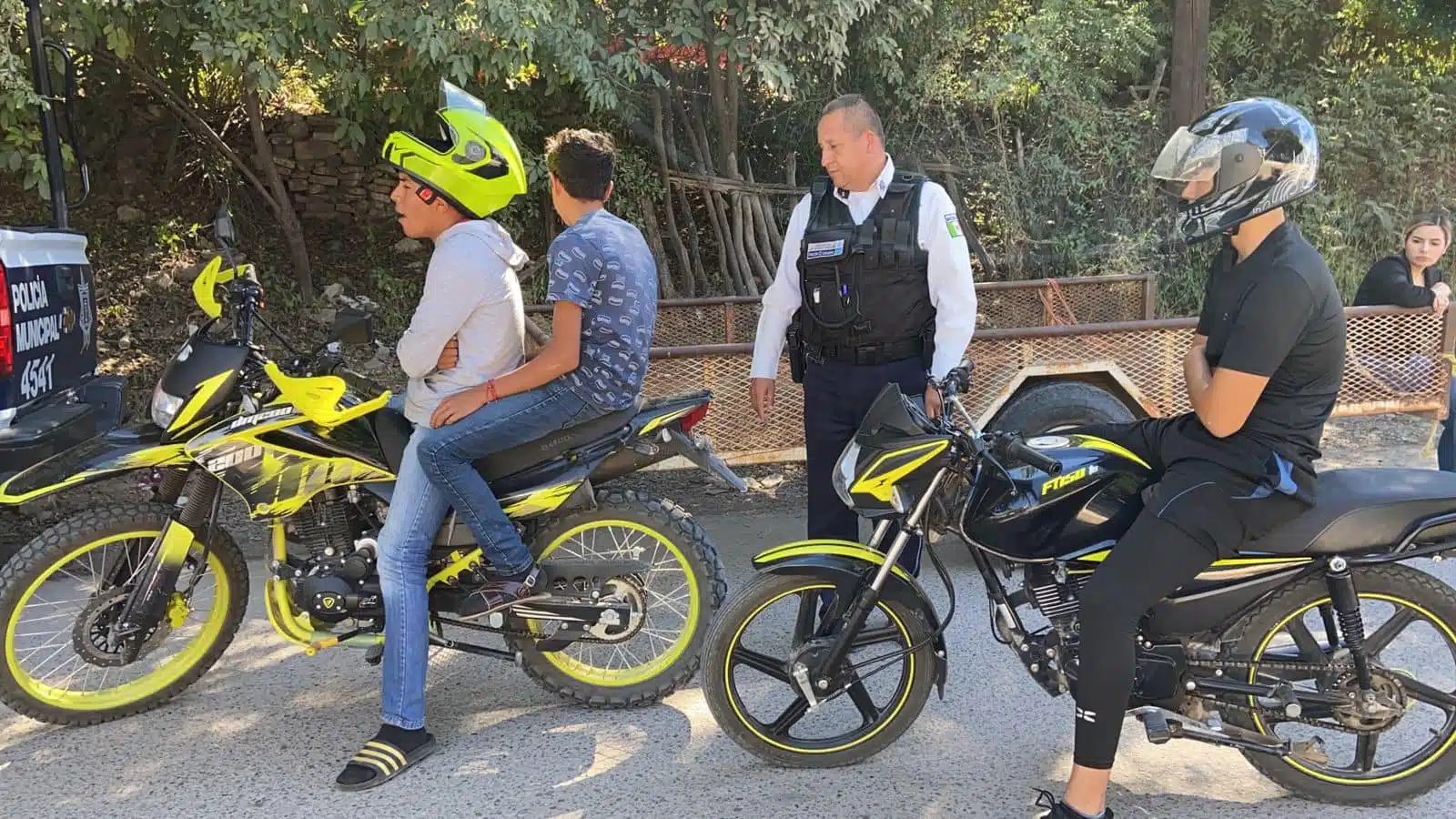 Motociclista en El Fuerte