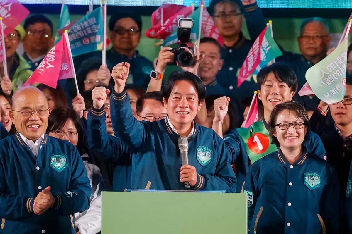 William Lai (Lai Ching-te) es elegido presidente de Taiwán