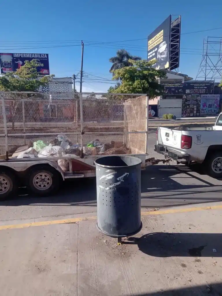 Recolección de basura en Los Mochis