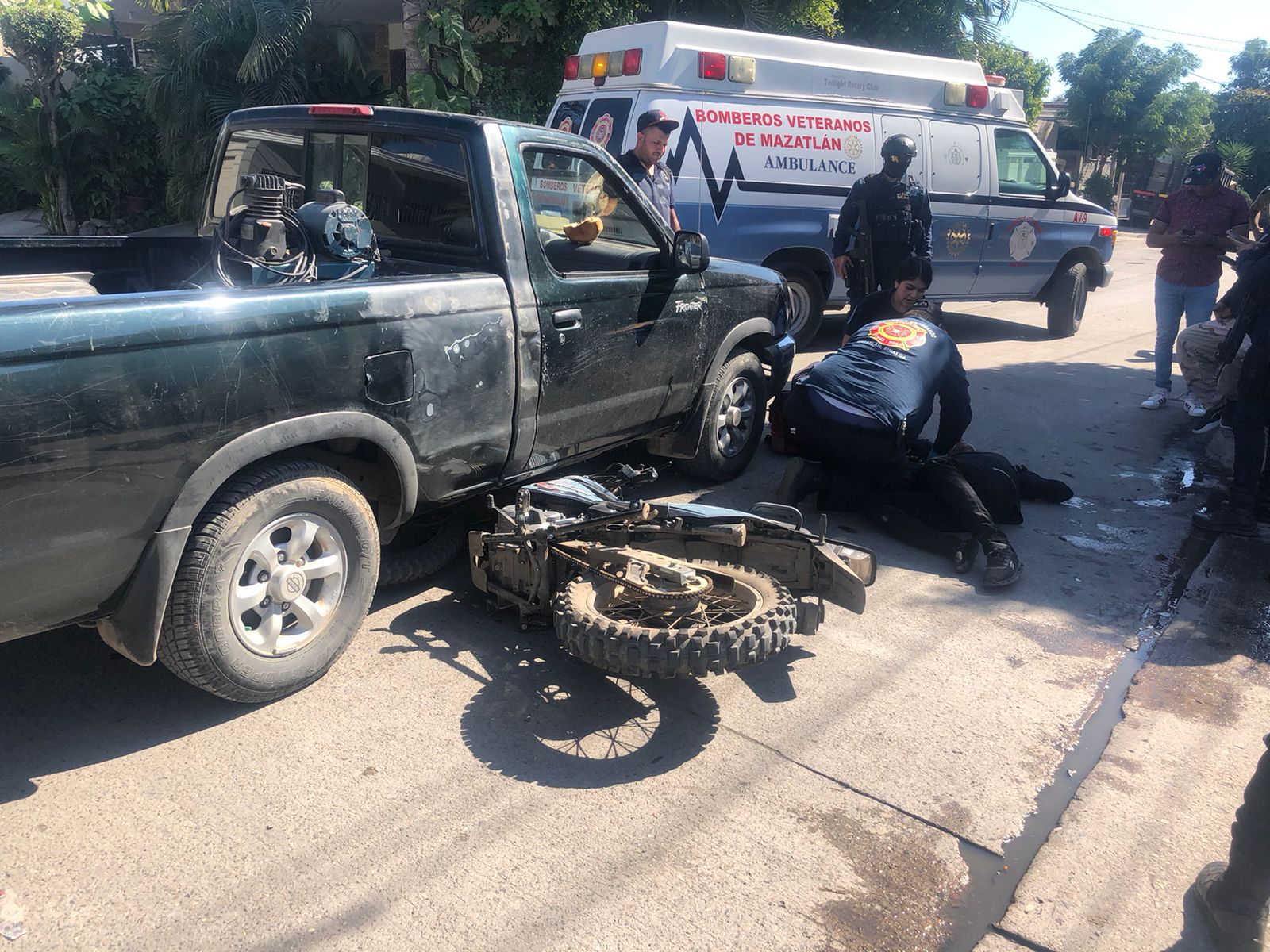 Choque de motociclista