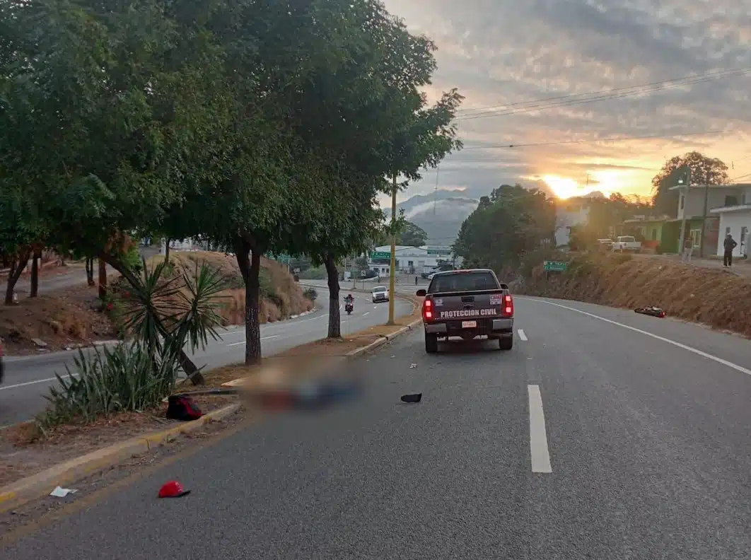 Carril de sur a norte de la carretera internacional México donde ocurrió el accidente