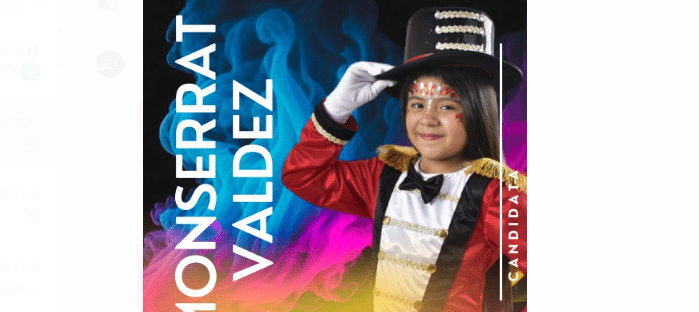 Candidato a Rey para el carnaval " Circus" en Juan José Ríos.