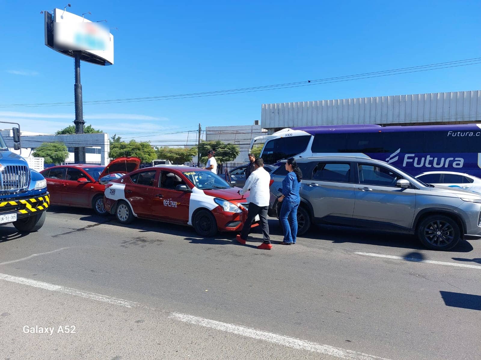 Accidente tipo carambola