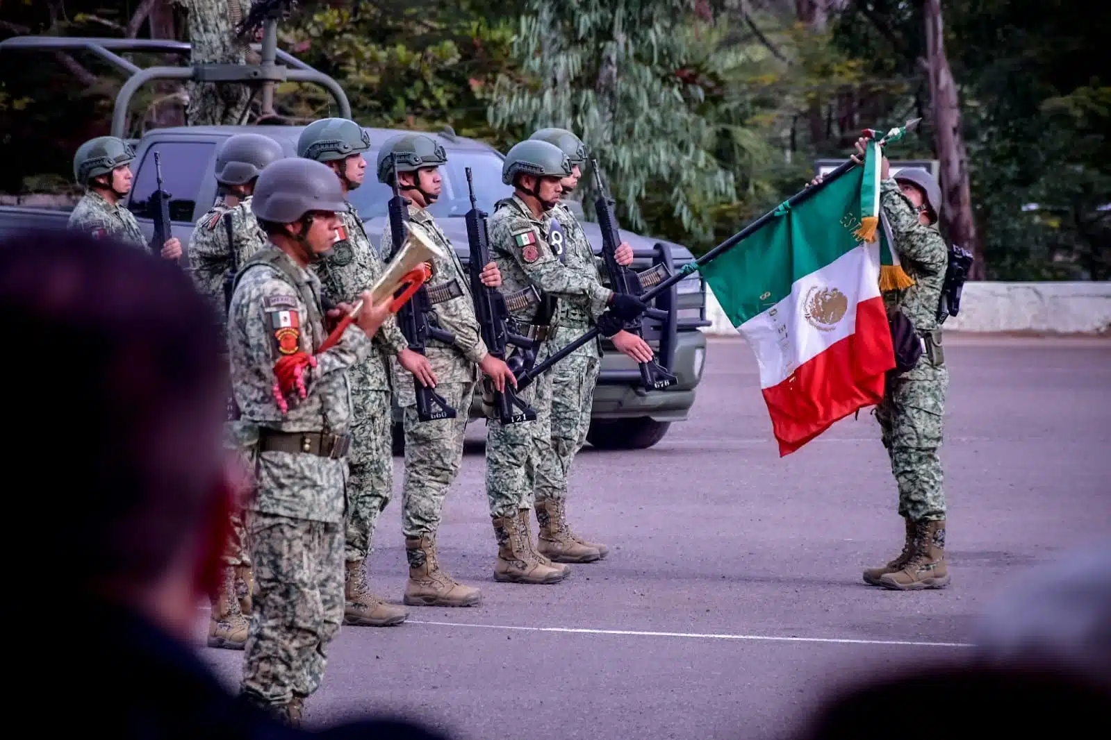 Toma de protesta de Jesús Rigoberto Domínguez como nuevo comandante del Octavo Batallón de Infantería