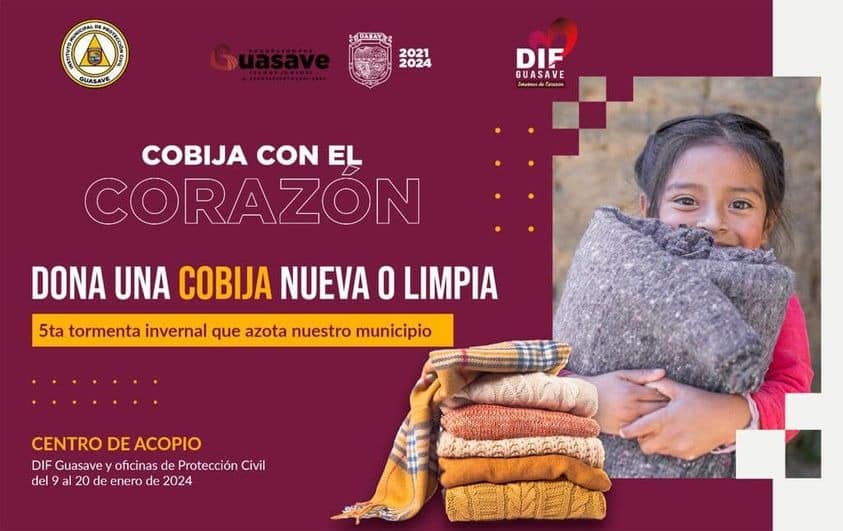 Dona una cobija nueva o limpia
