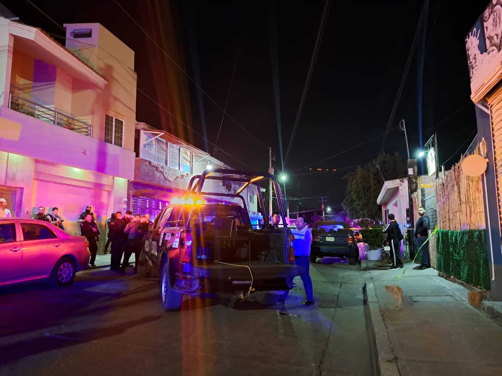 Policía Estatal en el lugar de los hechos