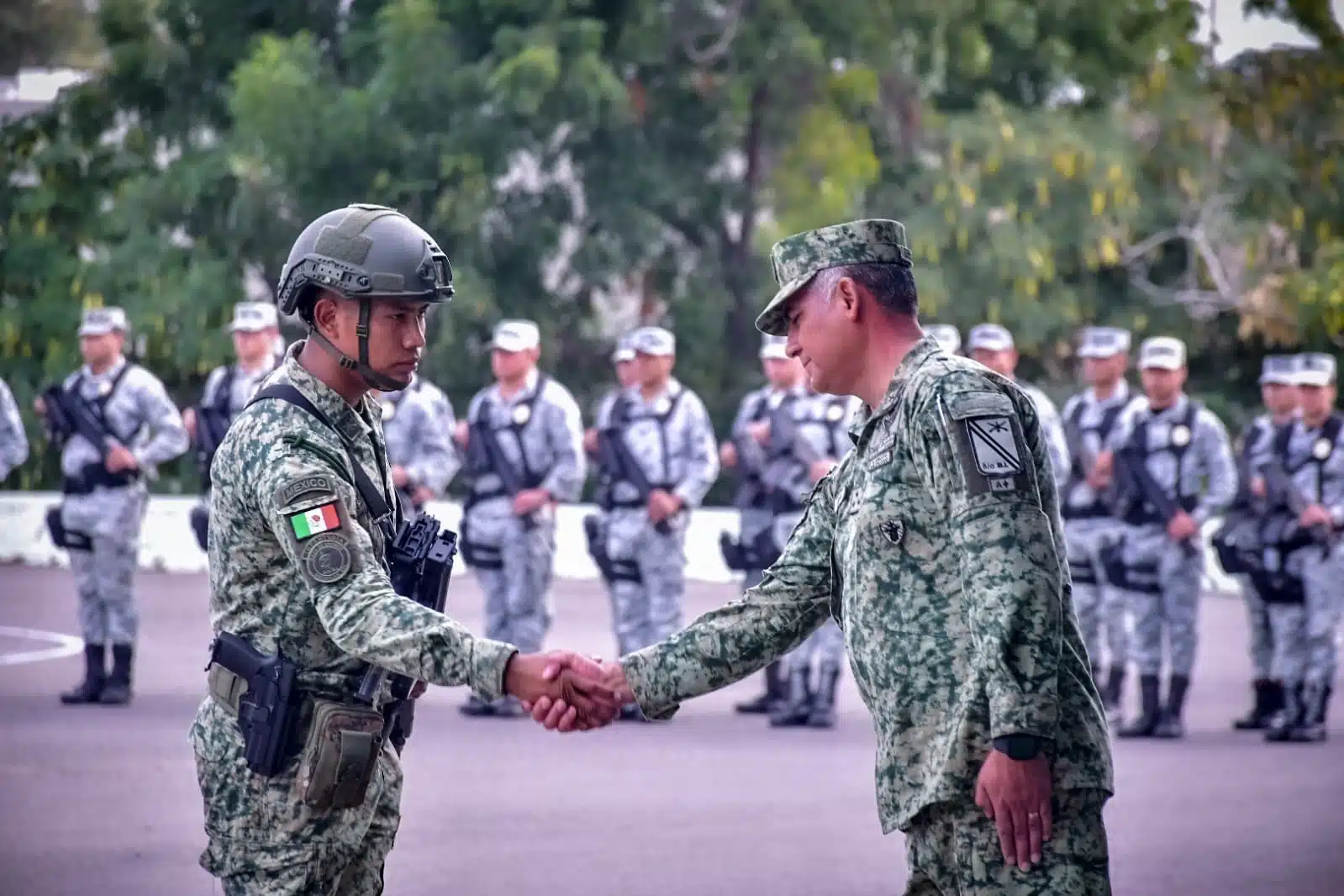 Toma de protesta de Jesús Rigoberto Domínguez como nuevo comandante del Octavo Batallón de Infantería