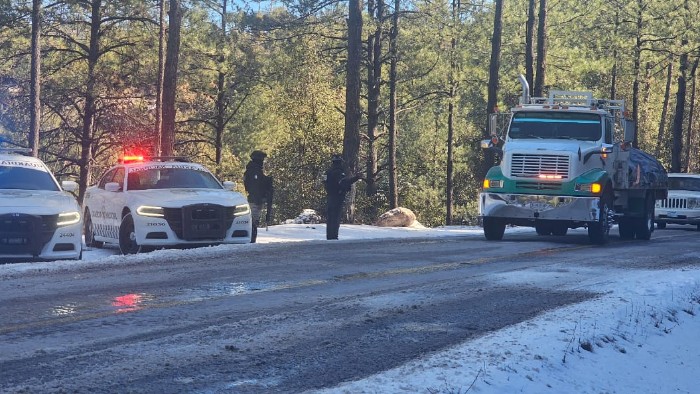 Guardia Nacional en carretera nevadas