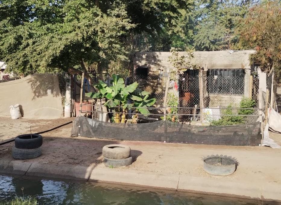 Casa tras incendio