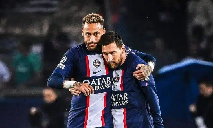 Neymar y Lionel Messi