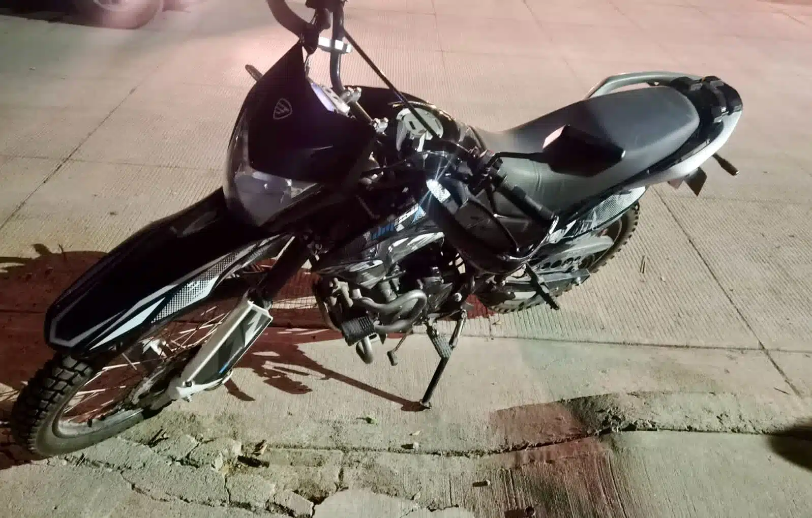 Motocicleta robada en Culiacán