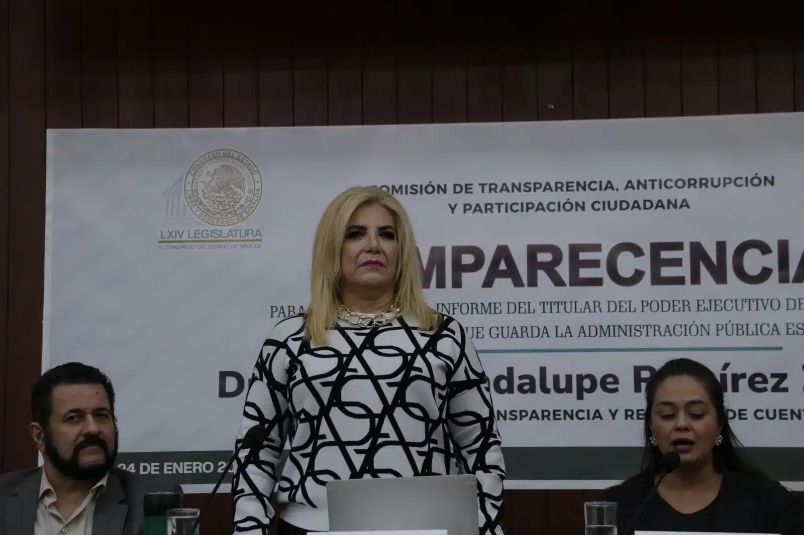 secretaria de Transparencia y Rendición de Cuentas de Sinaloa, María Guadalupe Ramírez Zepeda,