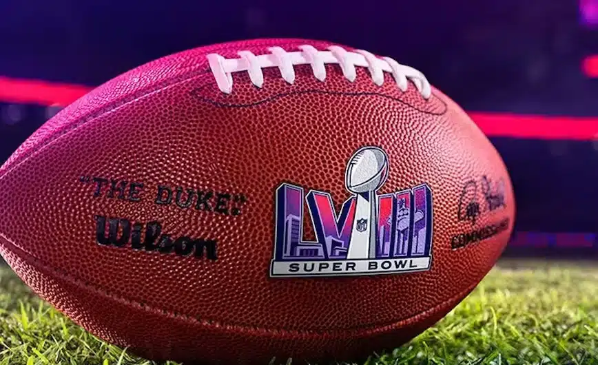 Balón de futbol americano para el Super Bowl de la NFL