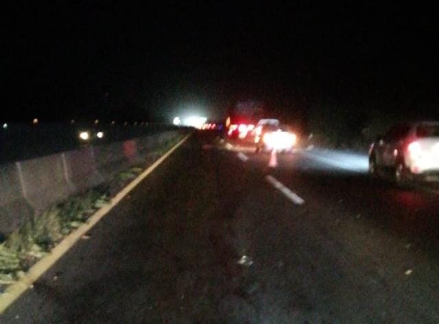 Carretera internacional México 15 en Guasave, a la altura de donde ocurrió la tragedia