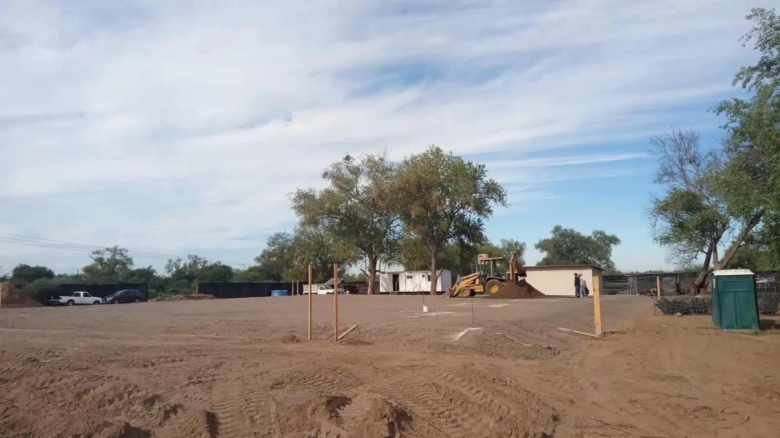 Terreno donde se construye el Centro de Justicia Penal en Guasave