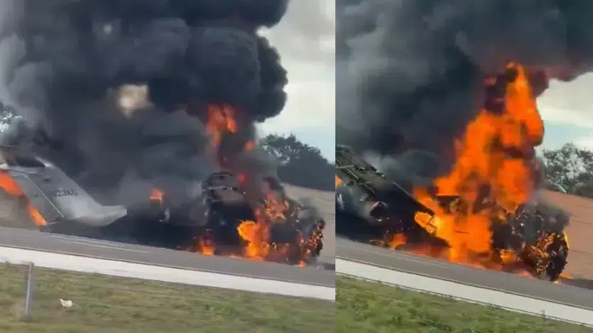 Avión privado se estrella en autopista de Florida