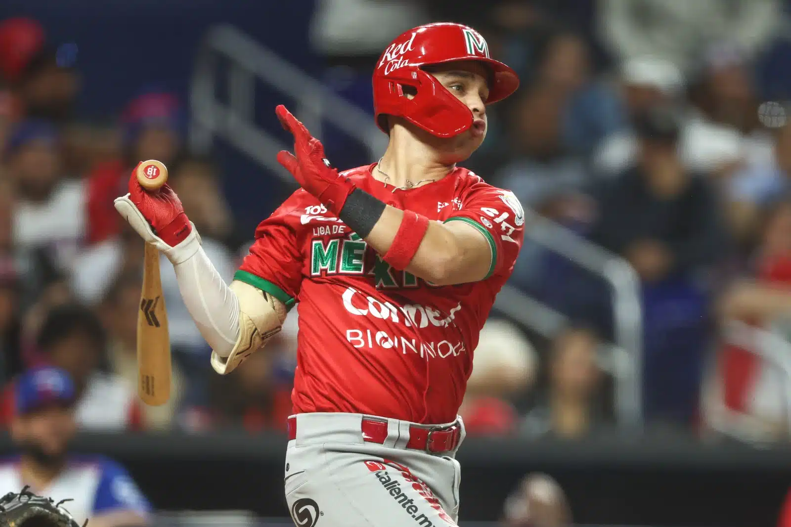 Jugadores de beisbol del equipo de México en la Serie del Caribe 2024