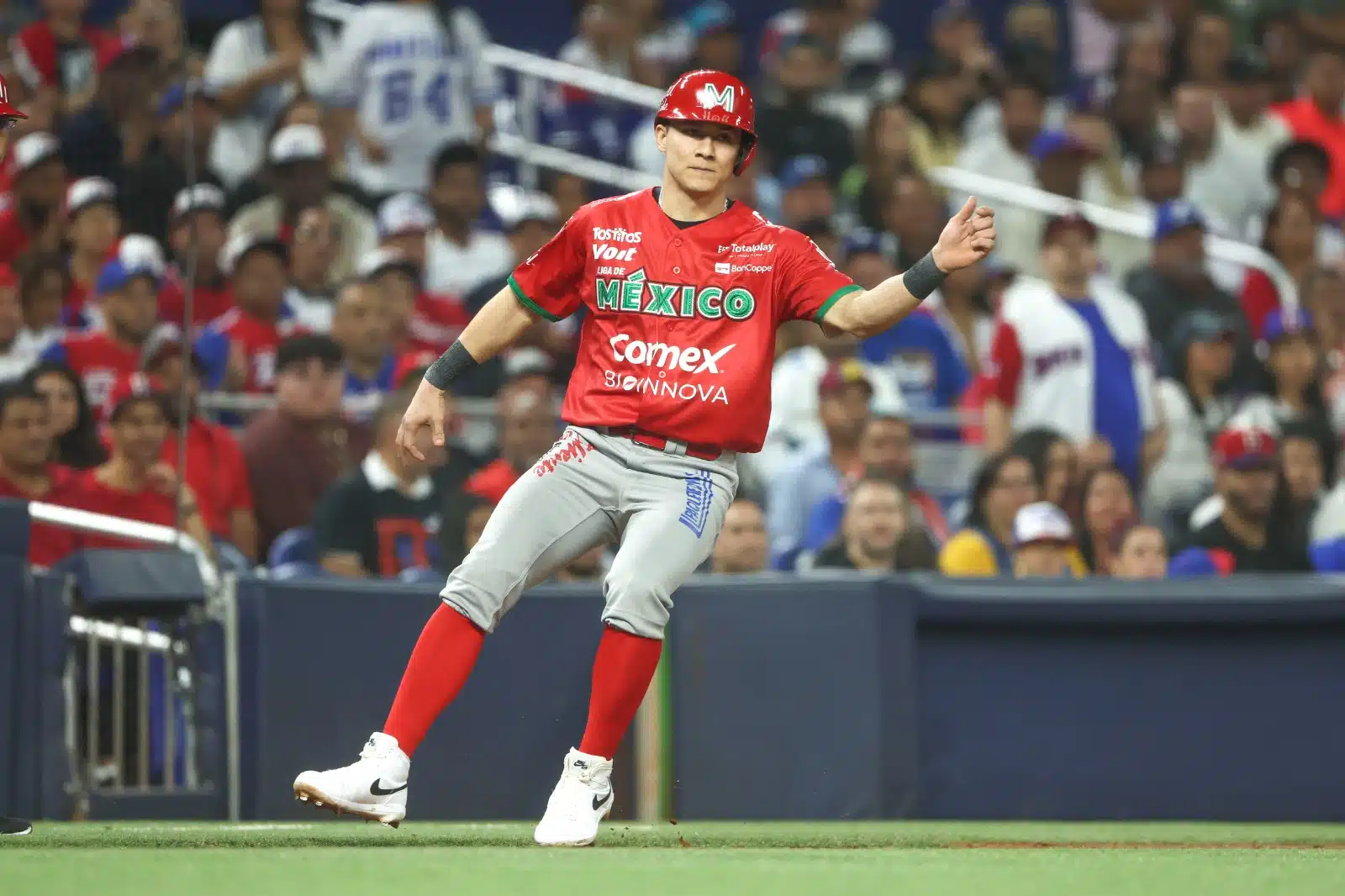 Jugadores de beisbol del equipo de México en la Serie del Caribe 2024