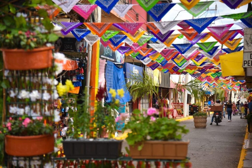 Callejón Agustín Melgar en Los Mochis embellecido