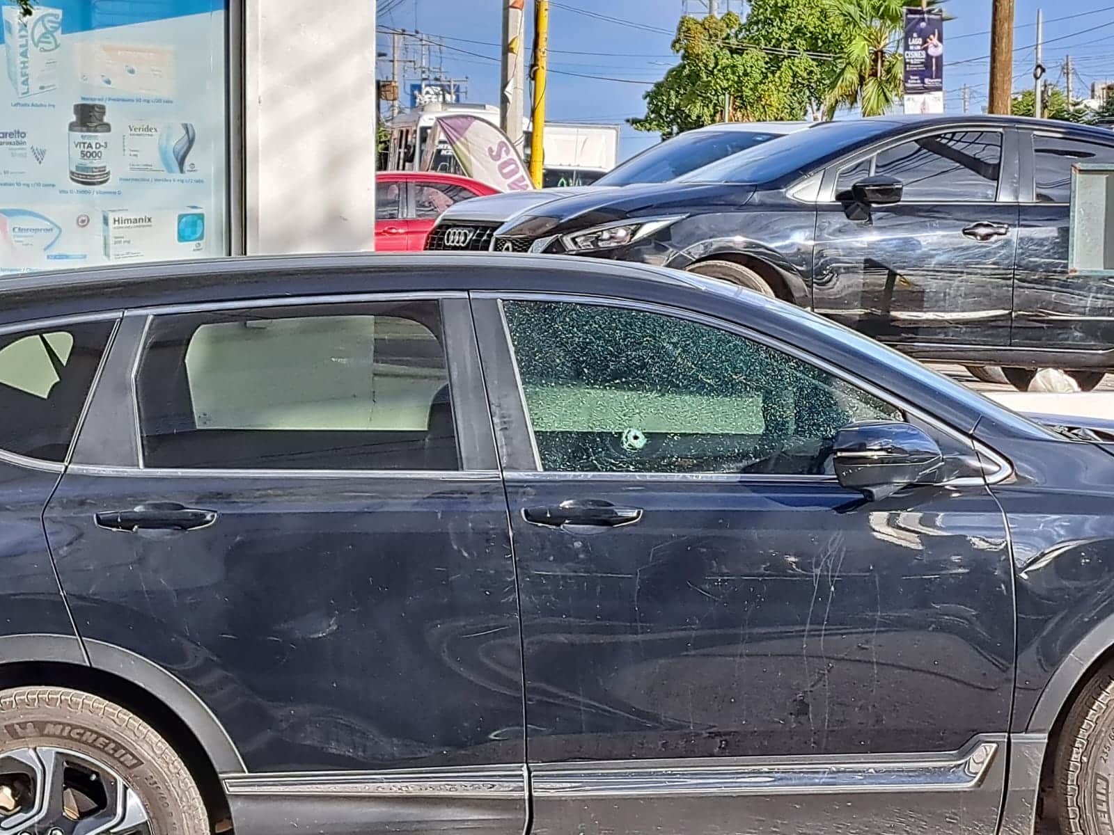 Camioneta en la que viajaba Hilario, hombre que recibió un balazo, delincuentes le dispararon para quitarle 150 mil pesos