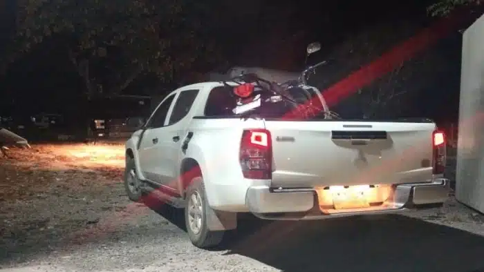 Camioneta de narcos decomisada en Chiapas