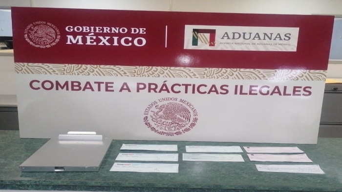 Cheques decomisados