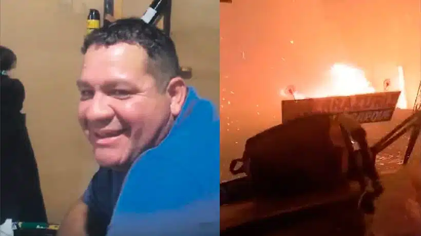 Chofer atraviesa incendio forestal en su autobús para salvar a pasajeros