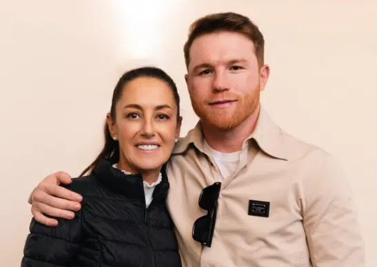 Claudia Sheinbaum presume encuentro con Canelo Álvarez