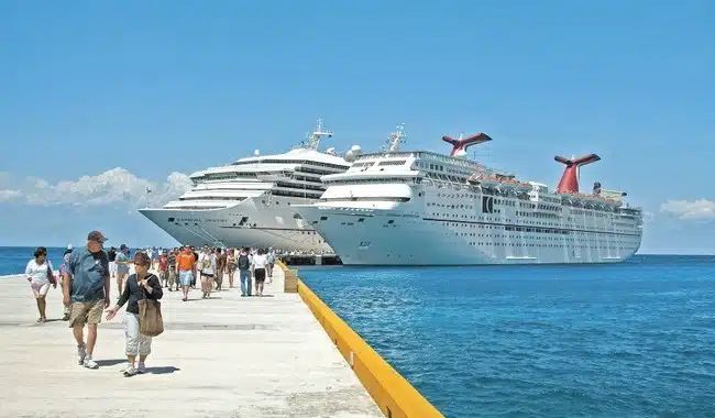 Turistas en crucero