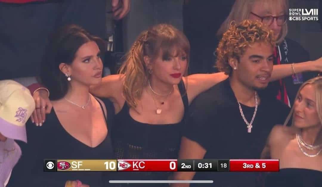 Cuántas veces se enfocó a Taylor Swift en las enormes pantallas del Super Bowl LVIII