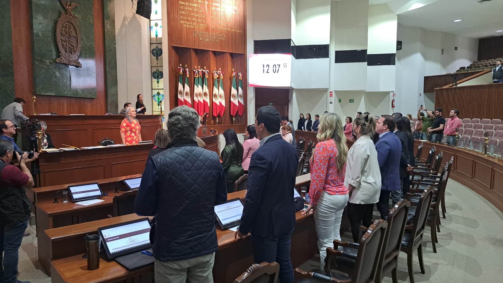 Diputados en el Congreso del Estado de Sinaloa este viernes durante sesión