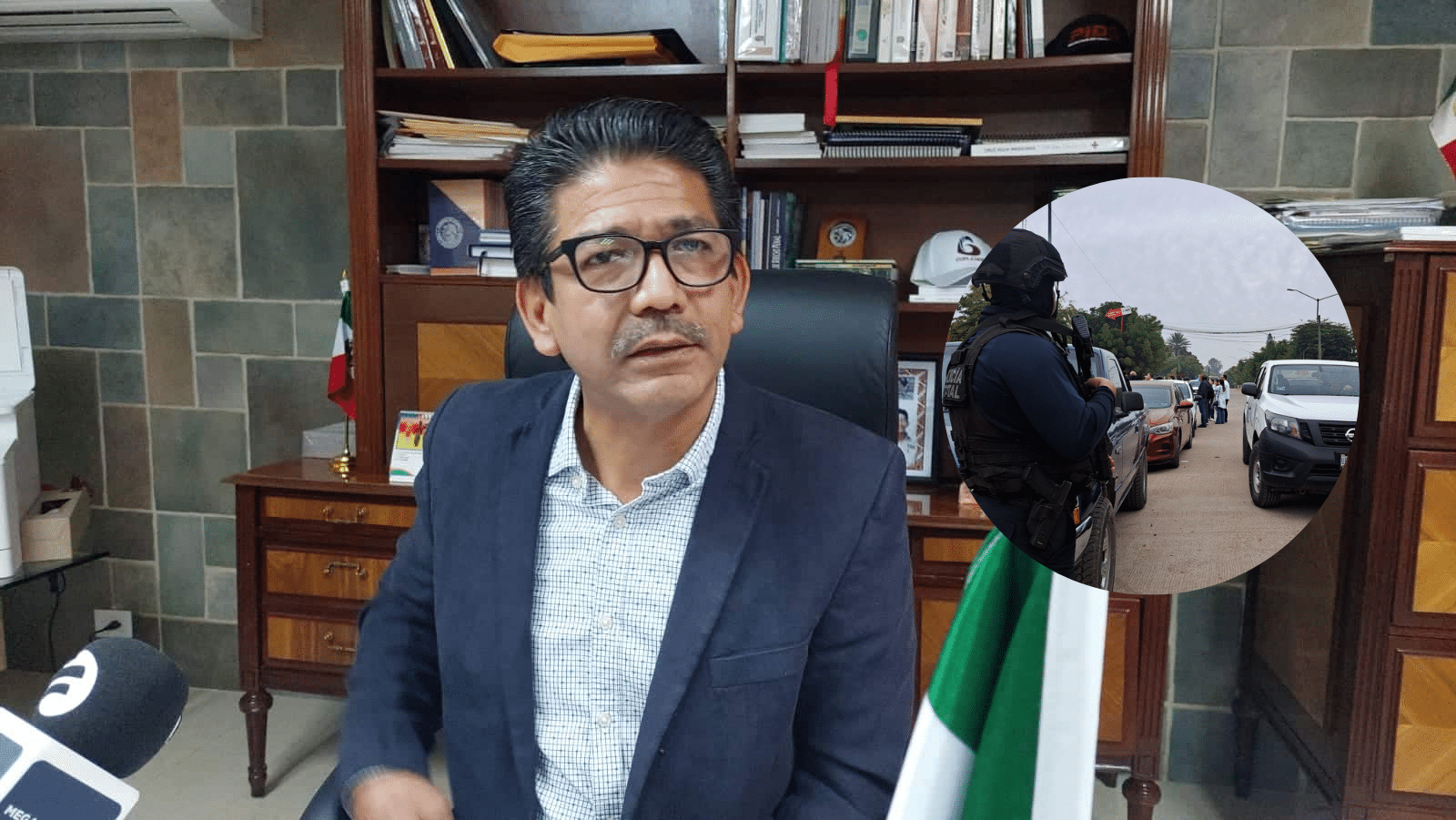 Alcalde en entrevista con Línea Directa
