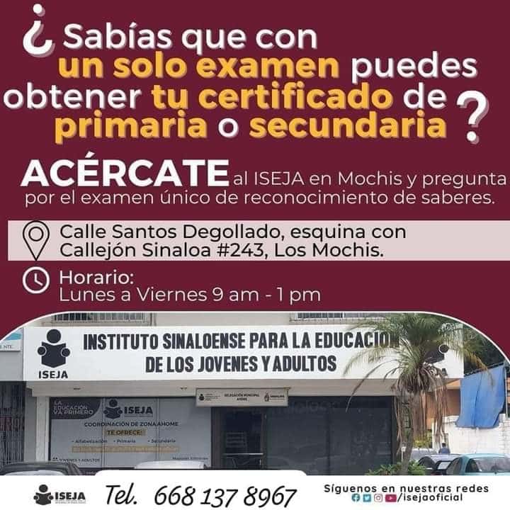 planes de estudios abiertos y gratuitos para primaria y secundaria en el Iseja
