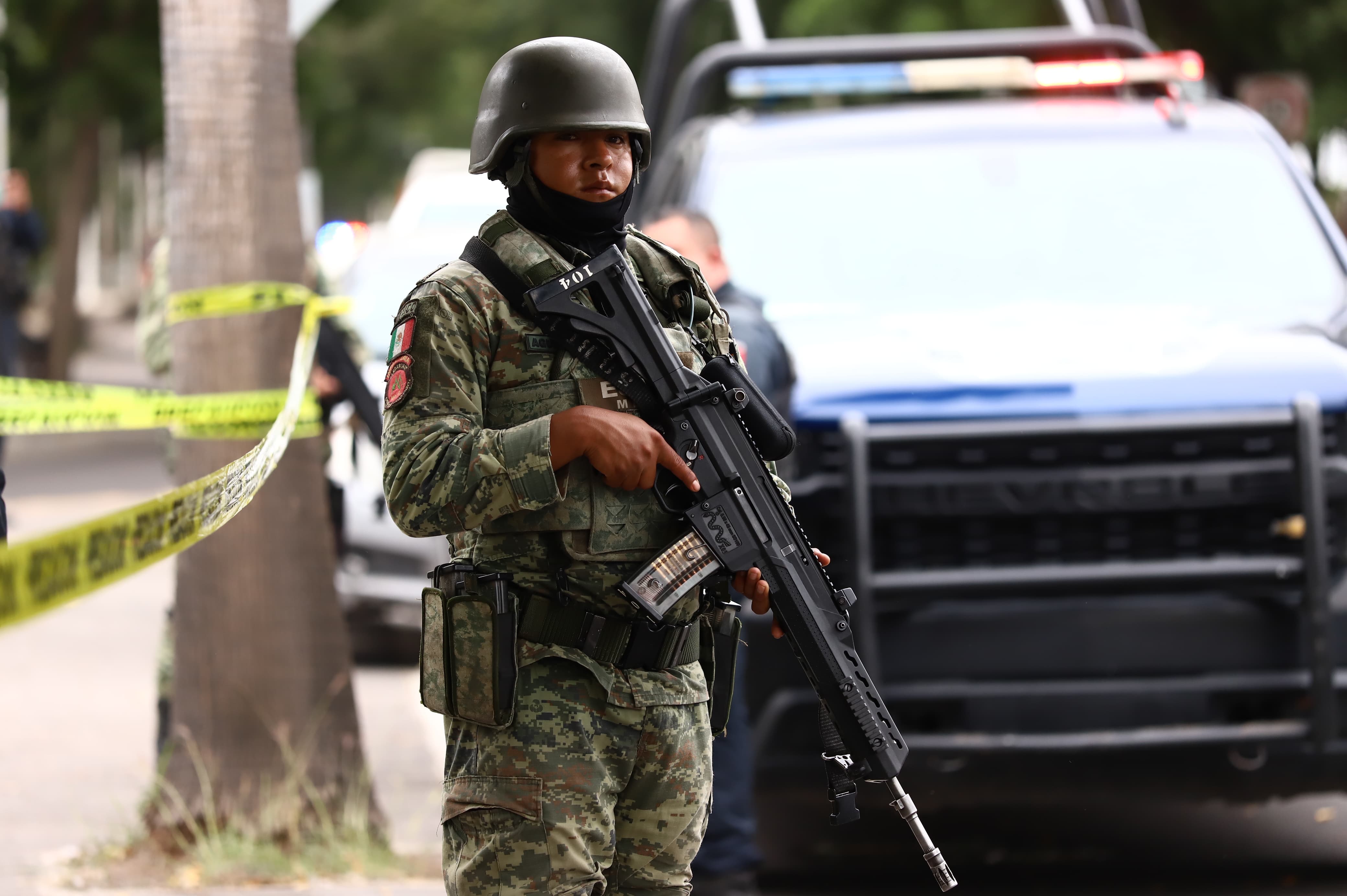 Ejercito Mexicano presente en el lugar del hallazgo.