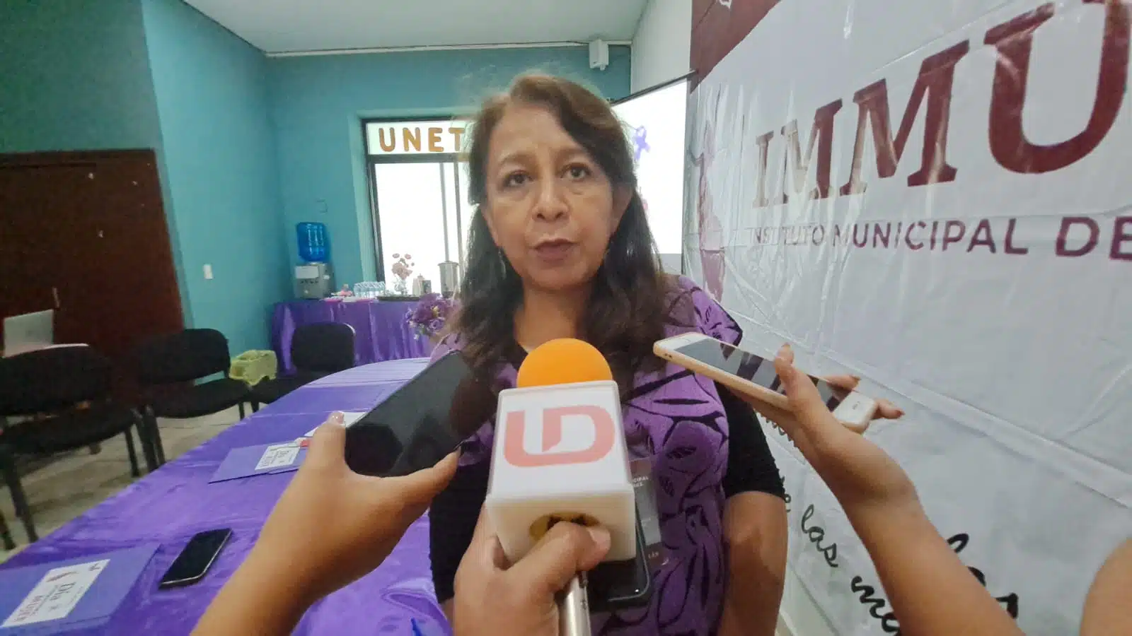 Emma Rodríguez Choreño, titular del Instituto Municipal de la Mujer en Mazatlán.