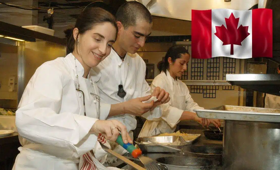 Vacante para ayudante de cocina en Canadá