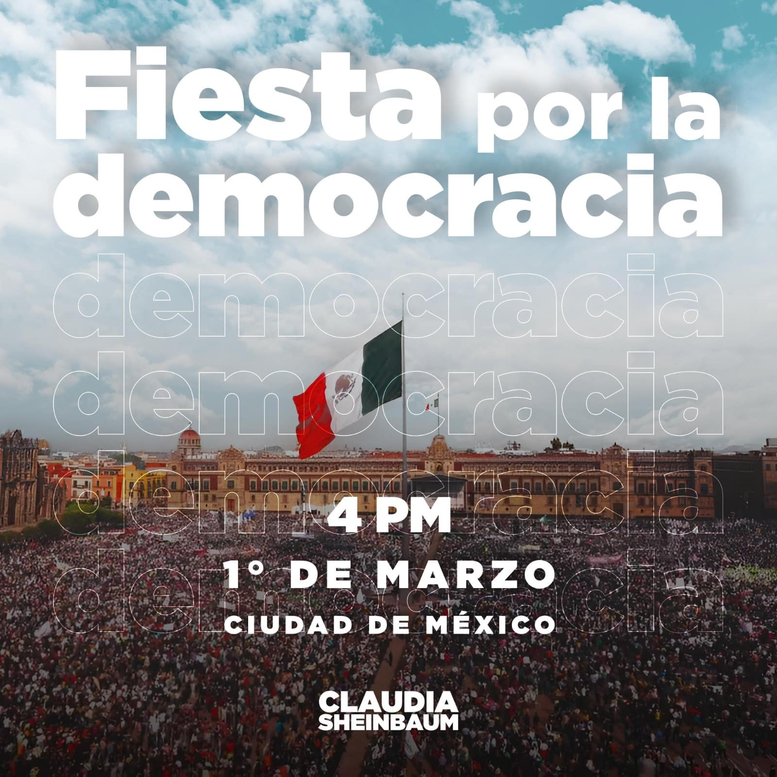 Arrancará campaña Claudia Sheinbaum el 1 de marzo