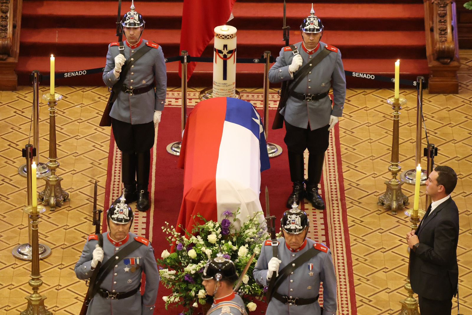 Avanza funeral de Sebastián Piñera en Chile