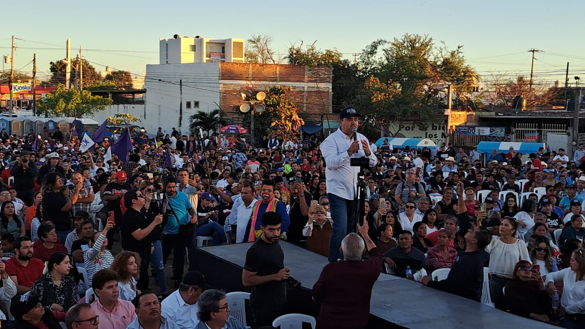 Guillermo Romero Rodríguez en el cierre de su precampaña como precandidato a la alcaldía de Mazatlán
