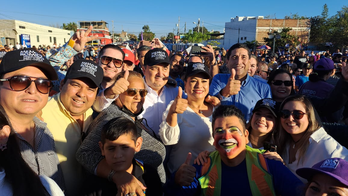 Guillermo Romero Rodríguez en el cierre de su precampaña como precandidato a la alcaldía de Mazatlán