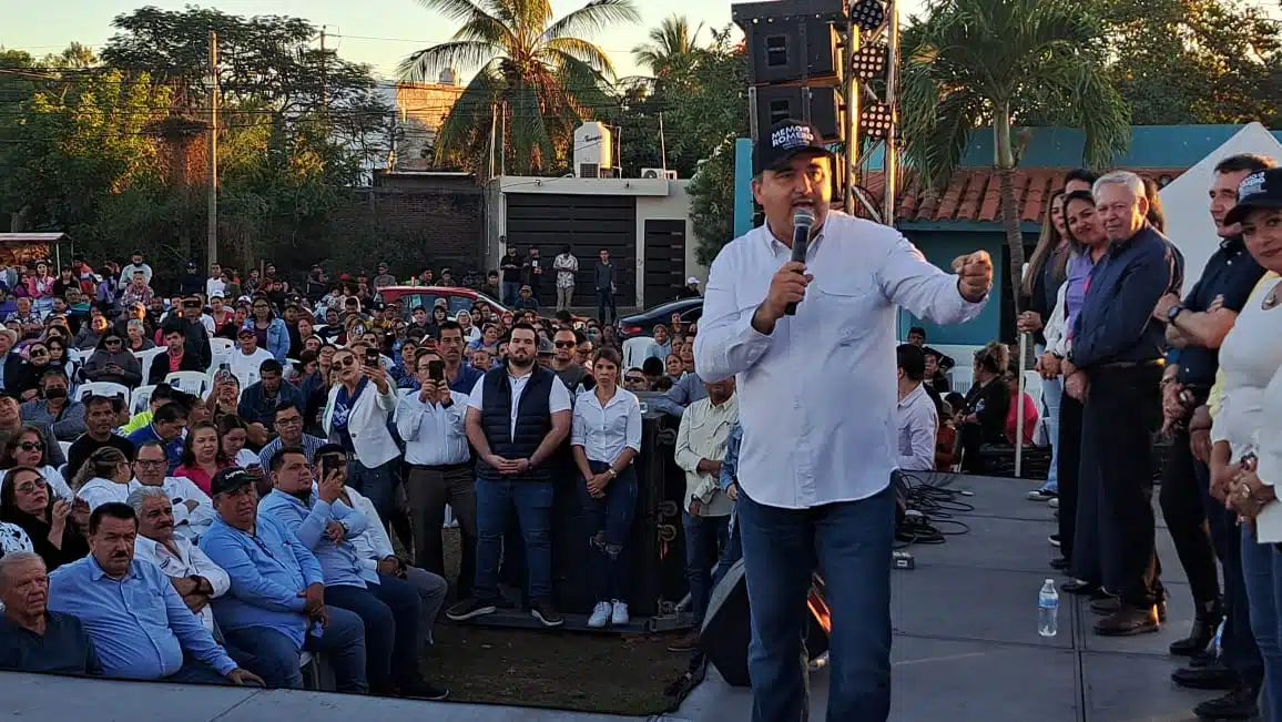 Guillermo Romero Rodríguez en el cierre de su precampaña como precandidato a la alcaldía de Mazatlán