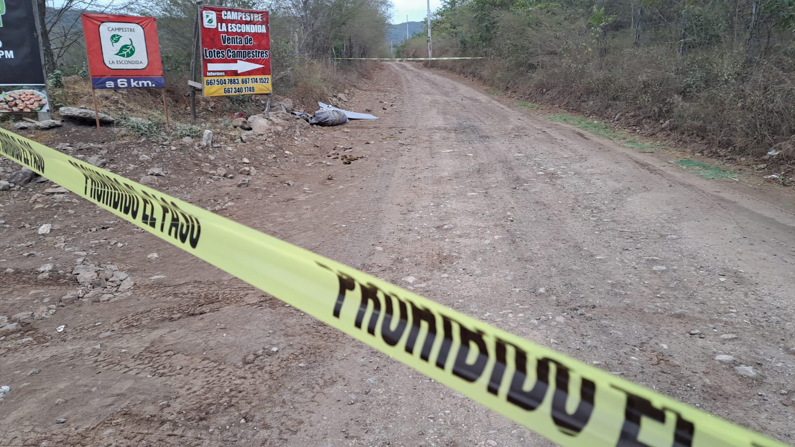 Hombre envuelto en una colcha en Culiacán