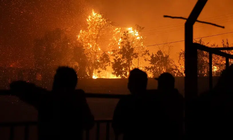 Incendio forestal consume más de 400 hectáreas en Chile