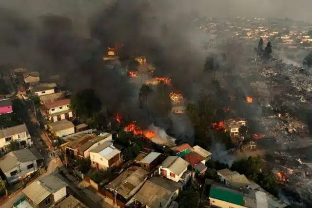 Incendios en Chile dejan 56 muertos