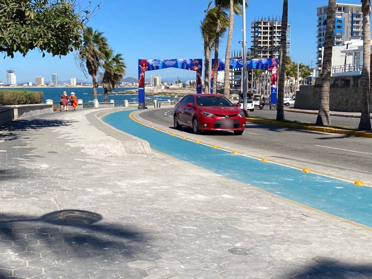 Parte del Malecón de Mazatlán de Olas Altas