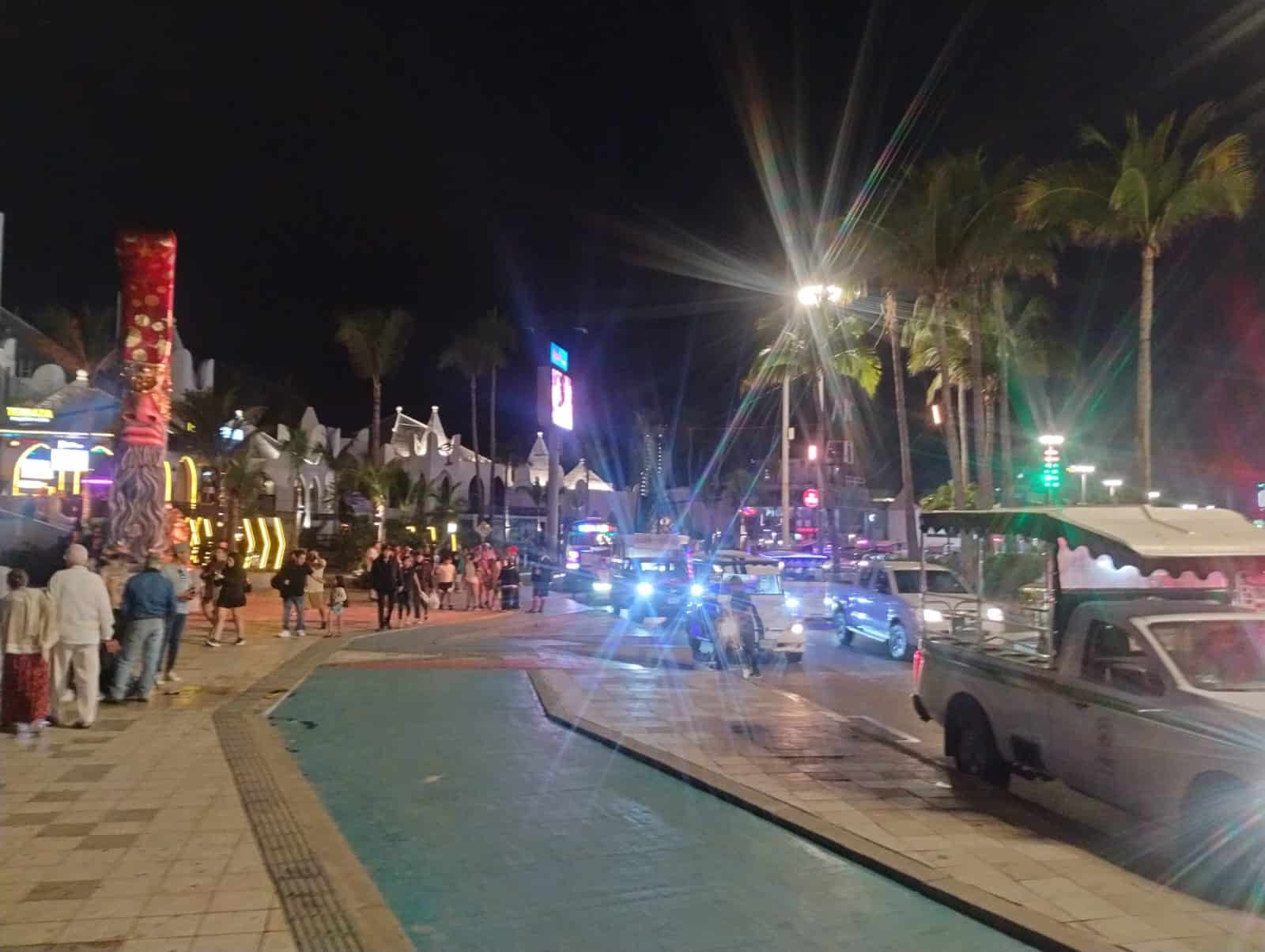 Lugar del malecón de Mazatlán donde fue el pleito