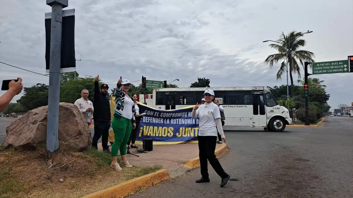 Manifestación de la UAS en Guasave