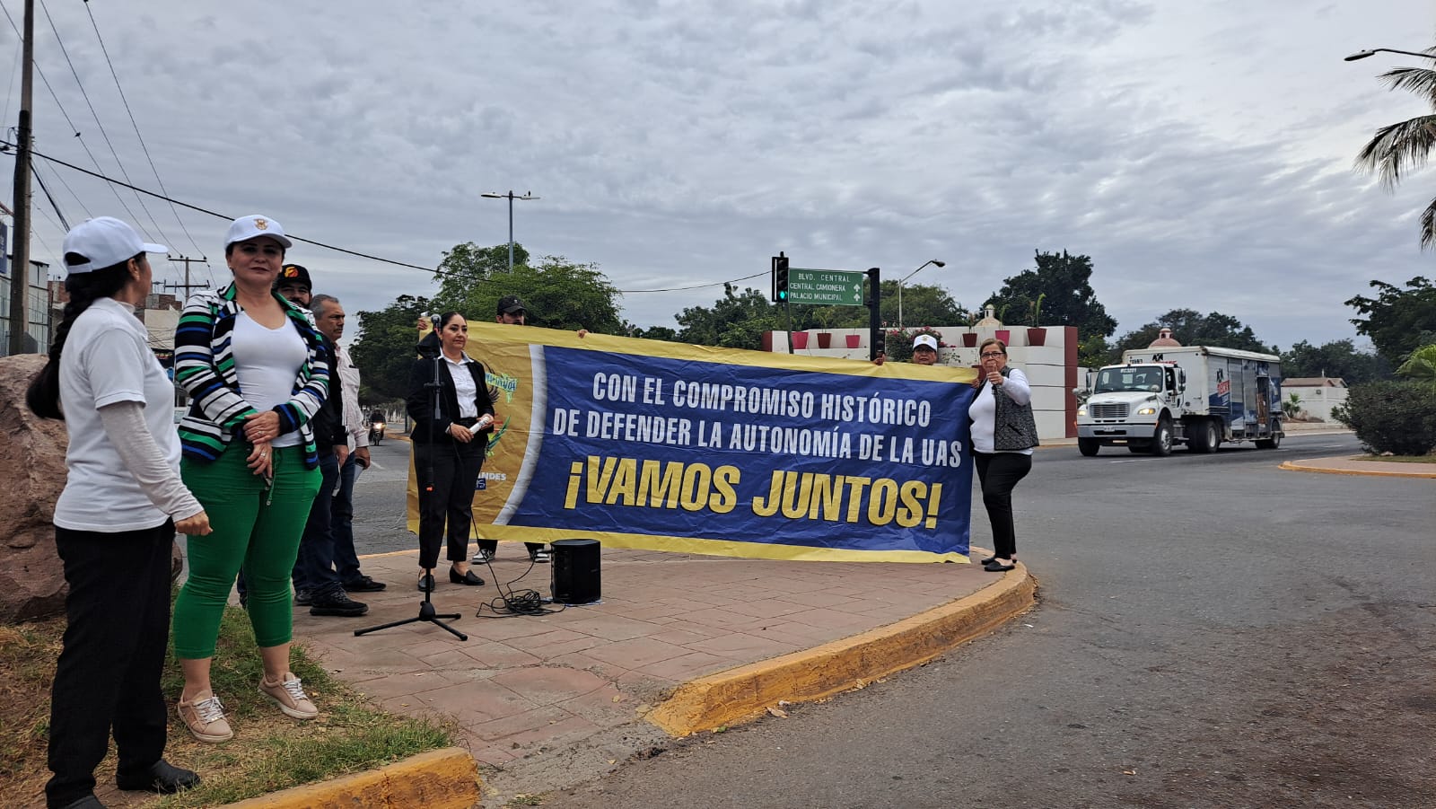 Manifestación de la UAS en Guasave