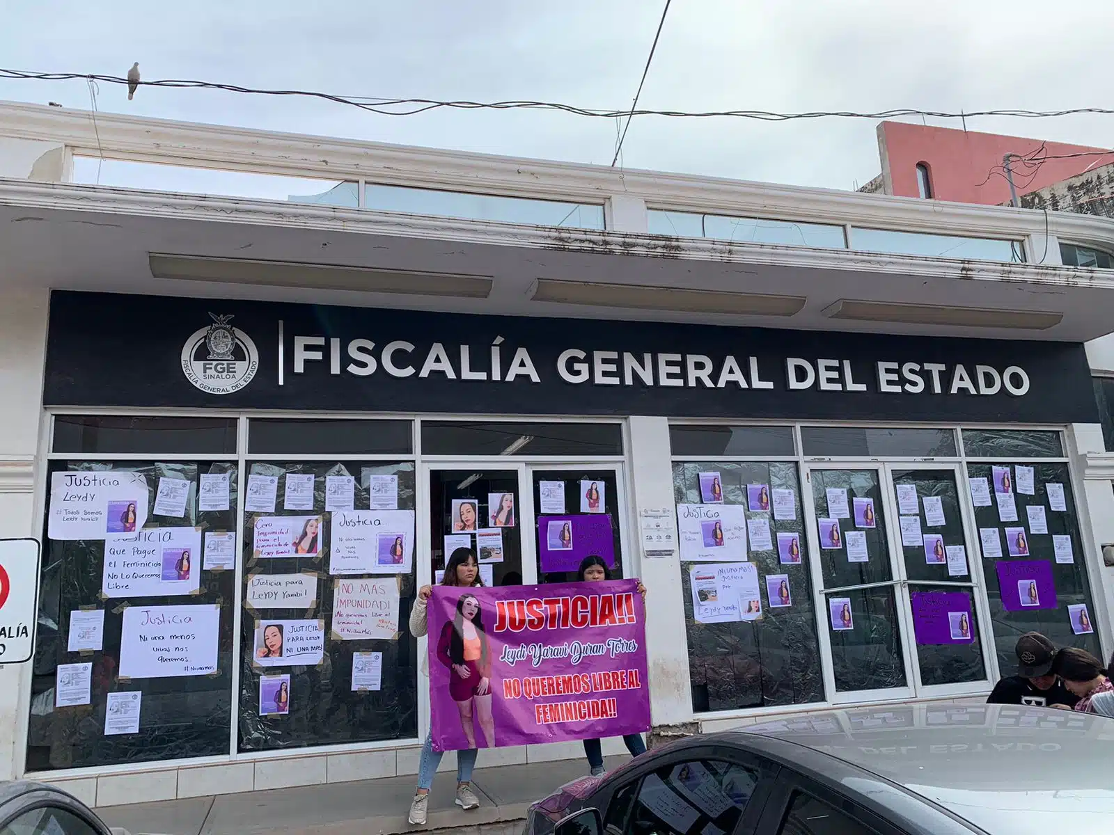 Manifestación por el caso de Leydi Yarabi en Guasave